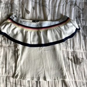 Bershka size small, white off shoulder top